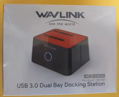 WAVLINK USB 3.0 DUAL BAY DOCKING STATION, View more