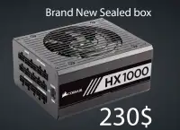 1000W Corsair HX1000 80PLUS Platinum ATX Power Supply BRAND NEW