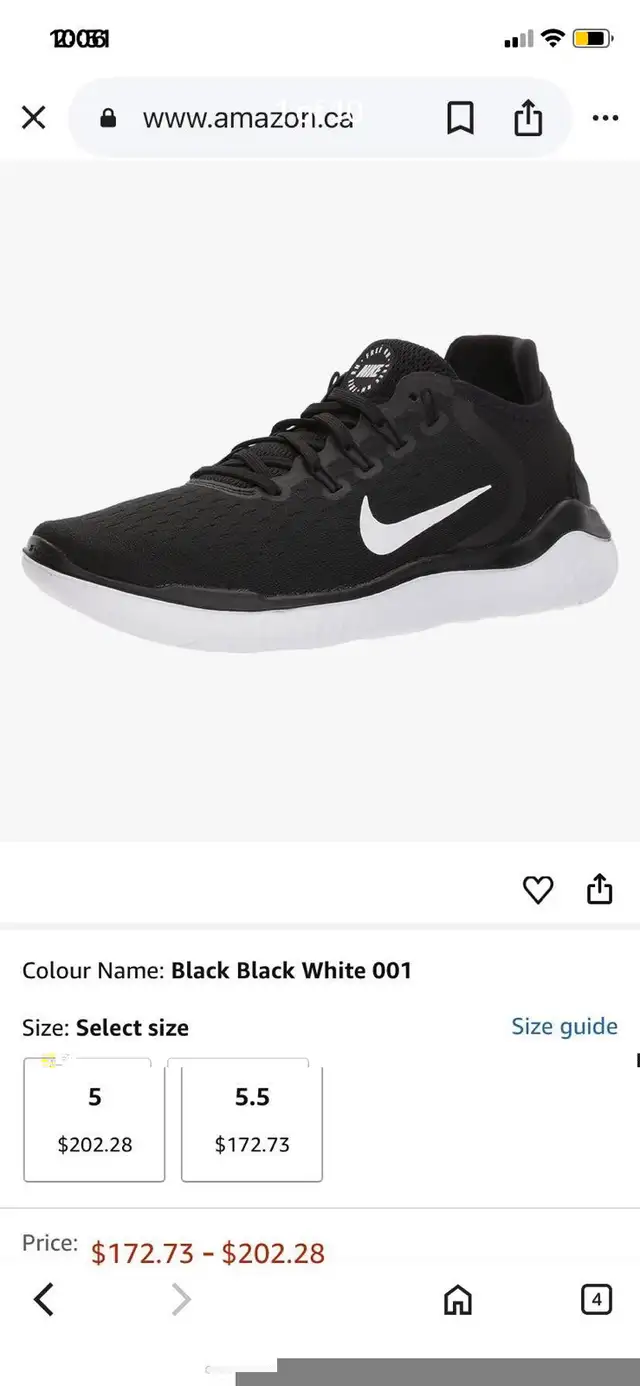 NEW WOMEN’S HIGH-END  ‘ NIKE FREE SIZE 7 RUNNERS  RN2018 in Women's - Shoes in Mississauga / Peel Region - Image 2