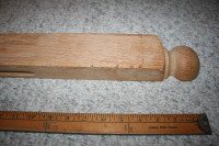 SOLID OAK HALF BANNISTER END PIECE, new, no warping or scratches