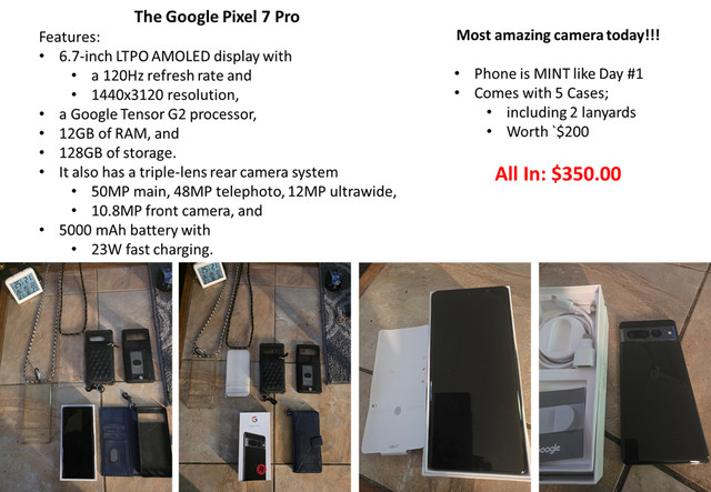 Google Pixel 7 Pro & 5 Cases in Cell Phones in Calgary