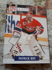 1992 Pro Set Hockey Gazette Patrick Roy Card #2