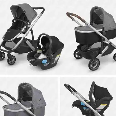 Uppababy cruz stroller including almost all options, View more