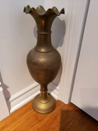 Beautiful antique brass vase