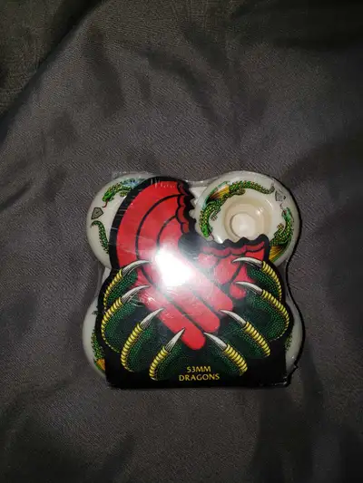 Powell Peralta Skateboard Wheels 53mm x 34mm Dragon Formula 93A White The amazing new Dragon Formula...
