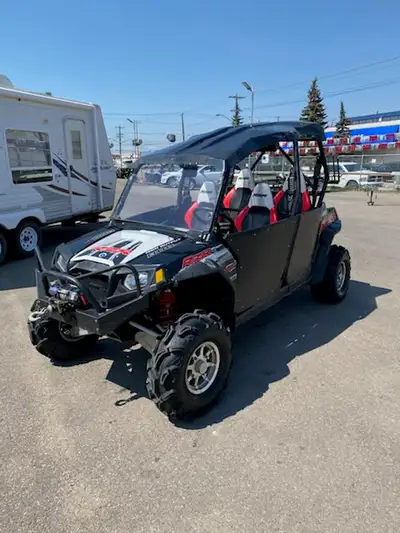 2012 rzr 800 eps 4 seater Robby Gordon edition, power steering, heavy duty bumpers, winch, gun rack,...