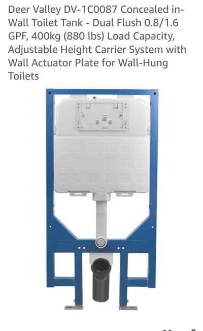 In wall toilet tank, View more