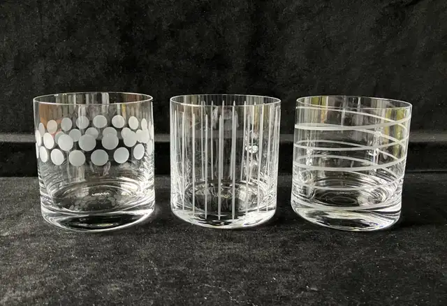 3 Mikasa Cheers Double Old Fashioned Crystal Glasses in Kitchen & Dining Wares in City of Montréal - Image 3
