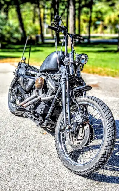 This isn’t your average Sportster. With over $10,000 in custom body work, this Iron 883 looks like i...
