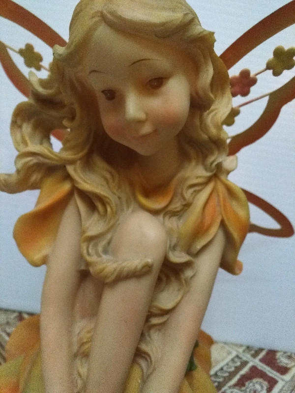 Garden Fairy 16" tall sits on shelf in Outdoor Décor in Cambridge - Image 2