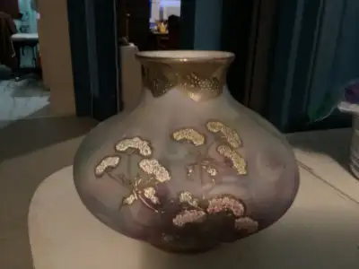 Antique Nippon Coralene Vase, View more