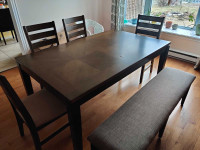 Wooden Dining set with bench