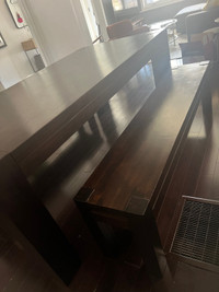 Dining Room Table and benches 