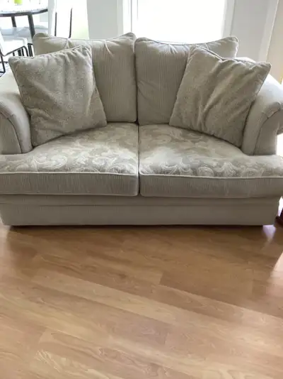 Chenille sofa and loveseat for sale