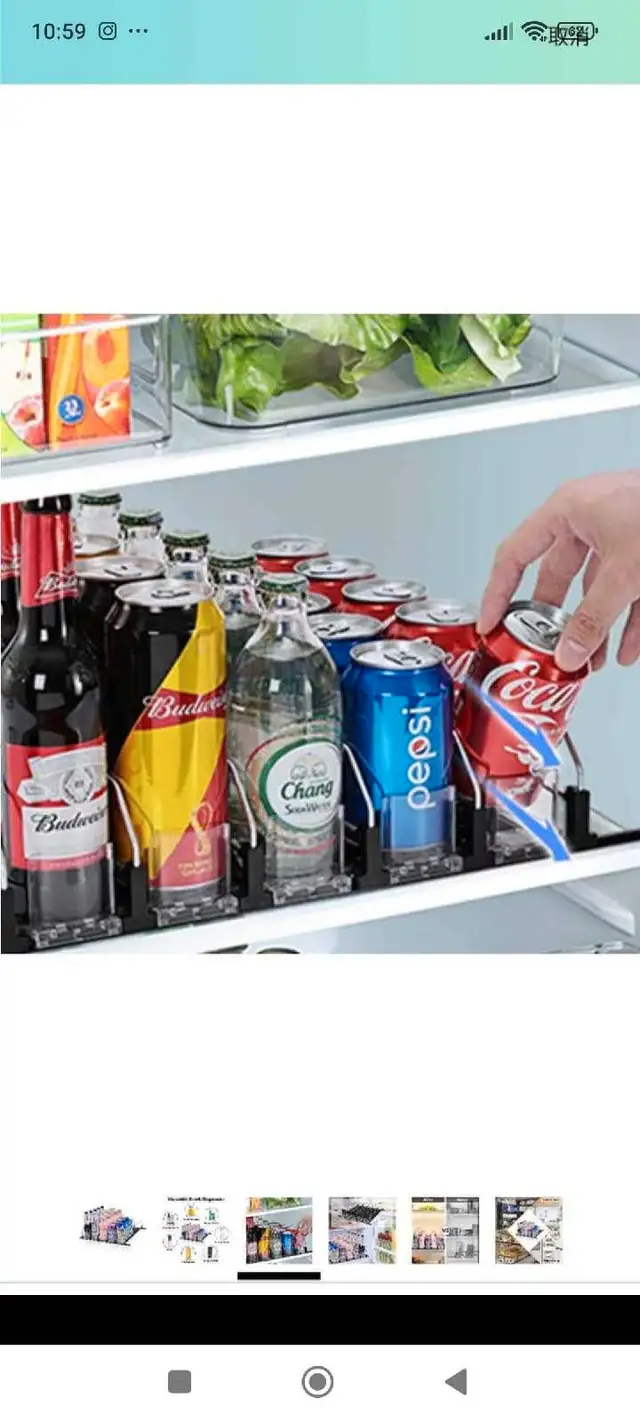 EMAGIE Can Organizer Drink Dispenser - Self Pushing Pop Can Orga63611958875651123
