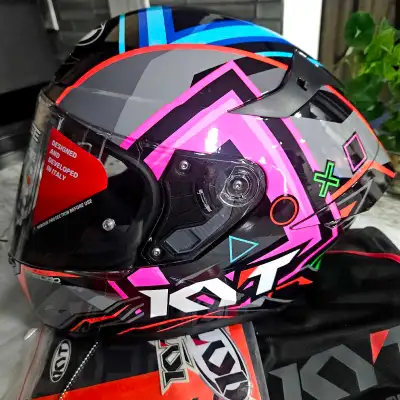 Selling NEW KYT TT-Course Motorcycle Helmet Sz Small. Comes with clear and smoke visor. Price is obo...