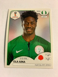 2018 PANINI FIFA WORLD CUP RUSSIA STICKER O. AINA #340 NIGERIA