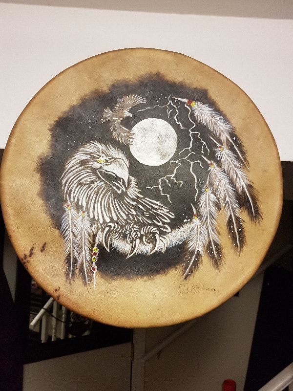 Authentic Native Drum from RAMA Reserve. 150 FIRM!! Can deliver