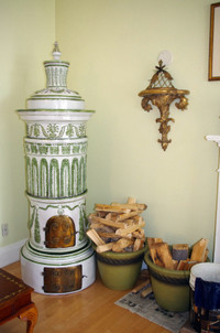 FUNCTIONAL Mid 1800s Porcelain Stove 6’5” - Mag Featured