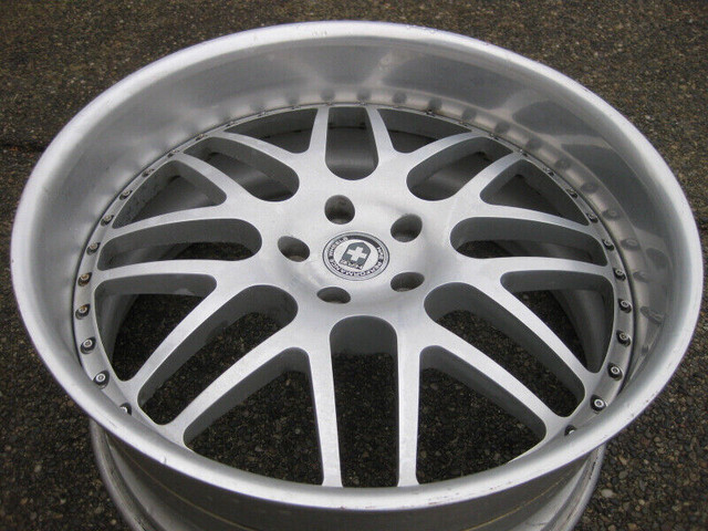 1 X Single BMW HRE 22X10 ET 15mm 3 Piece forged wheel good cond in Tires & Rims in Delta/Surrey/Langley - Image 2