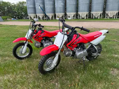 I have 2 - 2021 Honda CRF50F's for sale. Bought for my kids and they outgrew them. Both are like new...