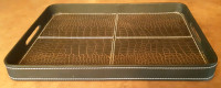 Very nice snake skin style leather serving tray