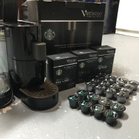 Starbucks Verismo V Coffee Maker And Coffee Pods