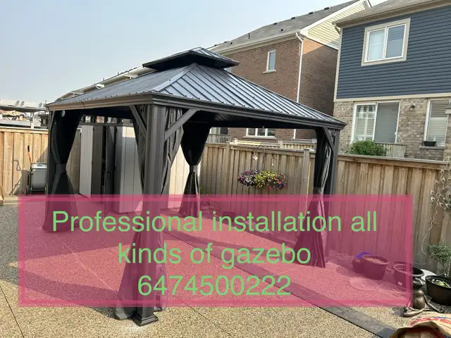 install of gazebo in Patio & Garden Furniture in Mississauga / Peel Region - Image 6