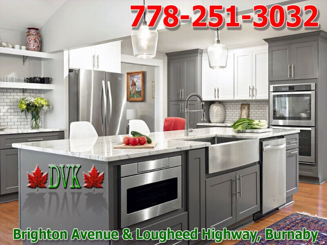 DVK Kitchen cabinet Shaker grey maple wood in Other in Burnaby/New Westminster