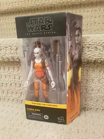Star Wars The Black Series Aurra Sing 6 inch action figure New in box. Never opened.