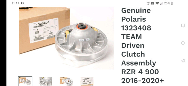 2016-2020 Polaris RZR 4 900 Team Driven/Secondary Clutch in ATV Parts, Trailers & Accessories in London