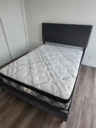 Queen Mattress and full bed, unused, View more