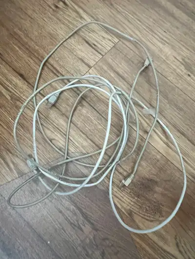 2 Cat5 LAN cables one 6 foot / one 8 foot $2 each or 2 for $3, View more