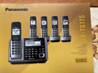 Brand New Panasonic KX-TG175C DECT 6.0 Digital Phone, 5 Handsets