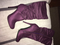 Women's Purple Paprika midcalf boots sz 8 for sale