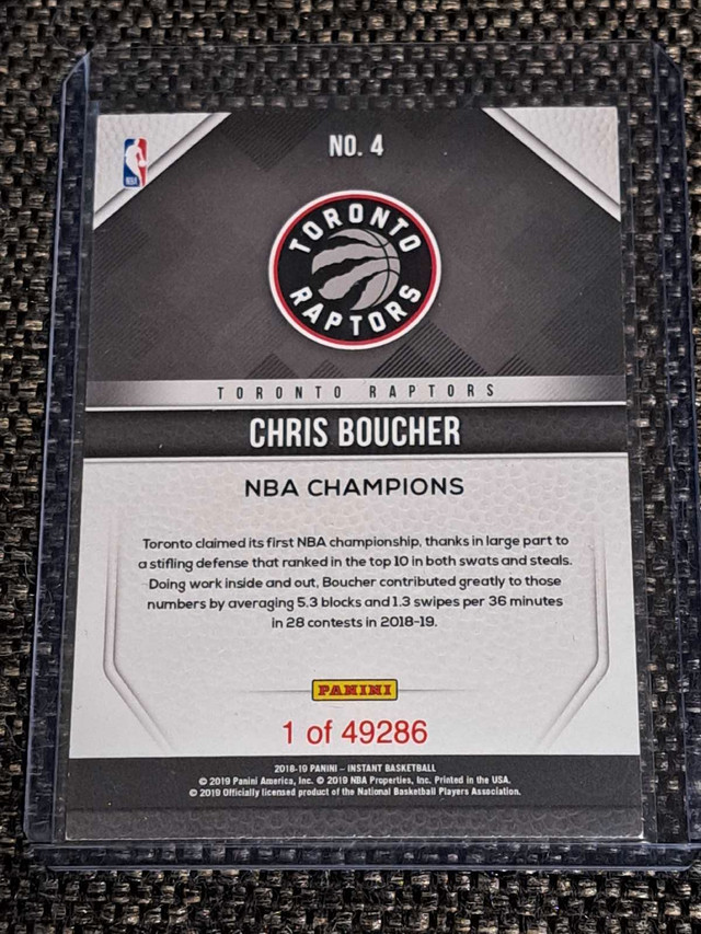 Chris Boucher basketball cards  in Arts & Collectibles in Oshawa / Durham Region - Image 4