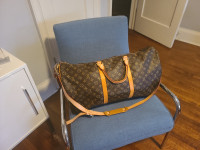 Vintage Louis Vuitton Keepall 60 Bandouliere Duffle Bag