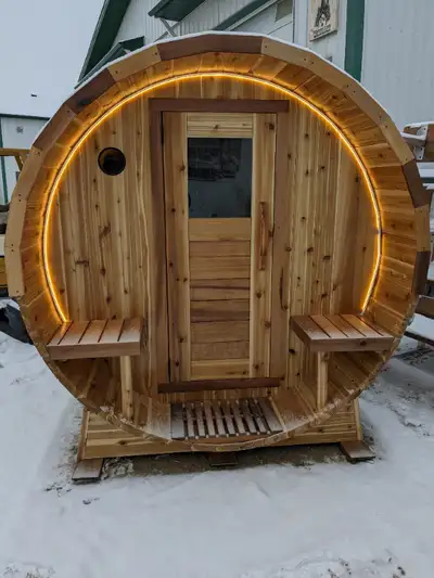 Cedar barrel saunas - Made in Alberta, View more