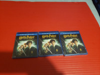 3 New Harry Potter Chamber of Secrets Blue-Ray DVD CD Movie