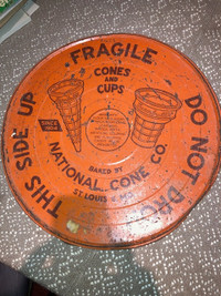 National Cone metal lid