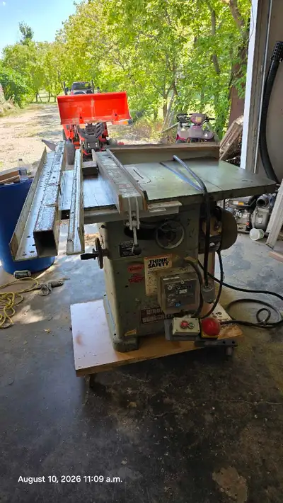 Need to get rid of this old table saw, it's got 3 phase 5hp motor