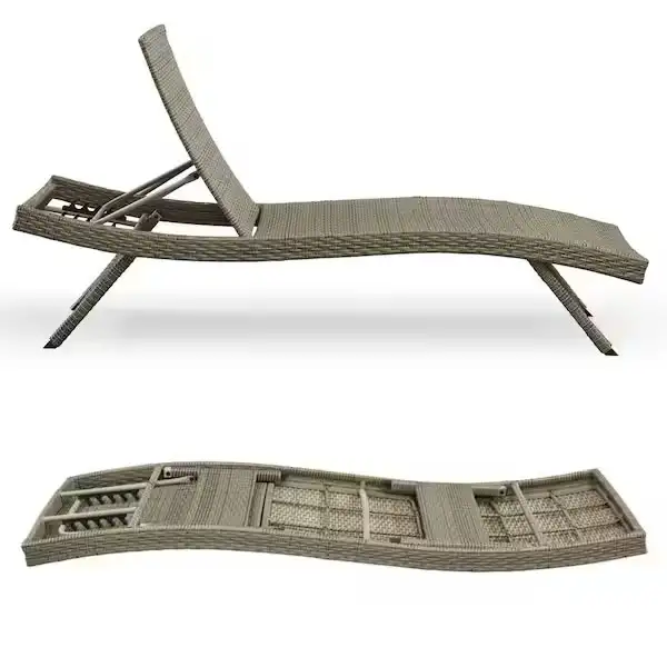 Nature All-Weather Adjustable Resin Outdoor Patio Chaise Lounger in Patio & Garden Furniture in Markham / York Region - Image 4