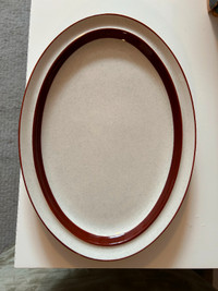 Oval Serving Platter - stoneware