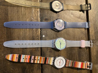 Vintage Swatch wristwatches from 1980’s