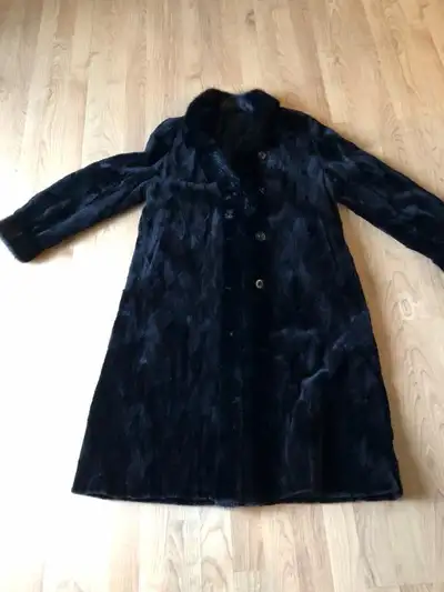 Manteau de fourrure véritable de vison long (48 pouces), View more