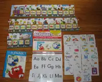 Alphabet Floor puzzles, CD, book/ blackline masters
