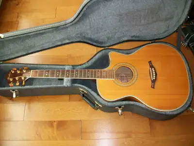 Guitare 6 cordes Hohner EA65CEQ acoustique électrique +hard case, View more