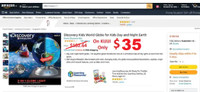 NEW Discovery Kids 2-in-1 World Globe LED Lamp Day & Night