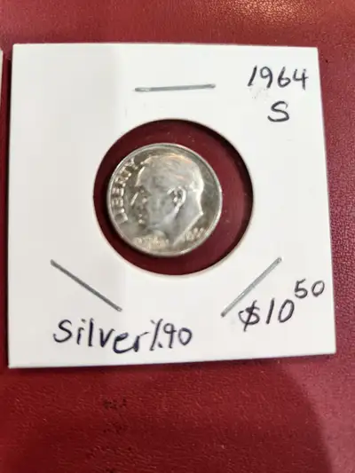 Silver dime usa, View more