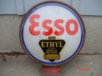 Old " ESSO with Ethyl " Gas Globe lens or lenses